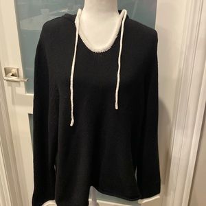 NEW Black Hooded Sweater